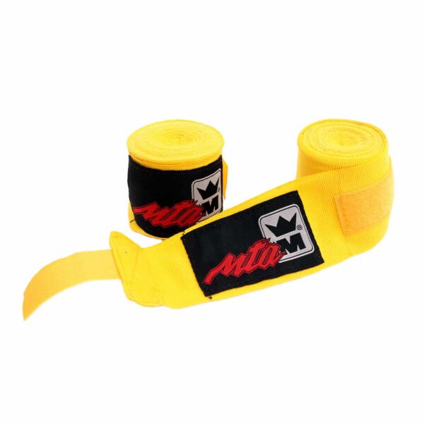 Bande de boxe jaune-2.5m-Coton-MBB3250