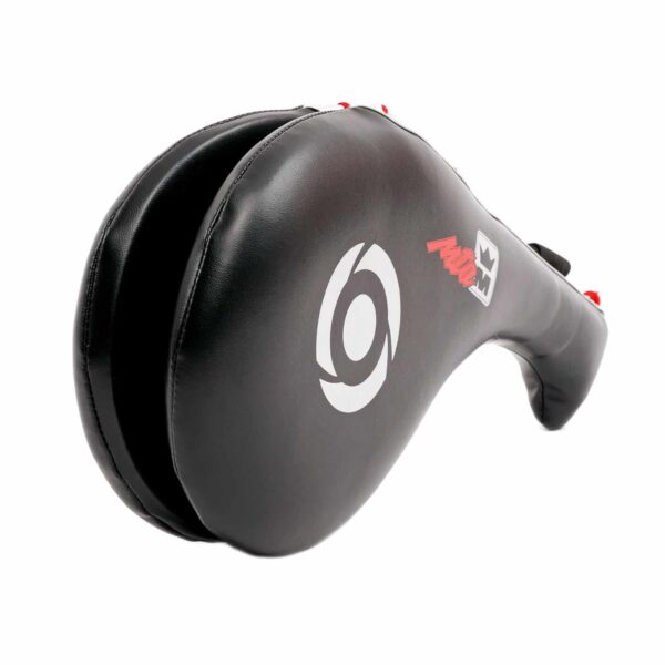 Cible noire Montana TRAINING DOUBLE Paddle 45x23 cm, double épaisseur pour un retour sonore optimal. Structure en PolyComposite avec mousse EVA dense et poignée renforcée.