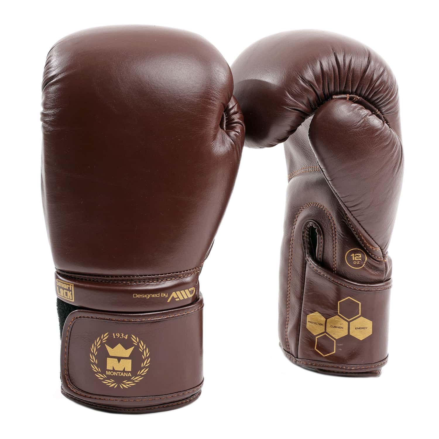 Gants de boxe bordeaux Montana VICTORY Heritage en cuir épais, présentés en paire, conçus pour une résistance maximale et un confort supérieur pendant les entraînements multiboxes.