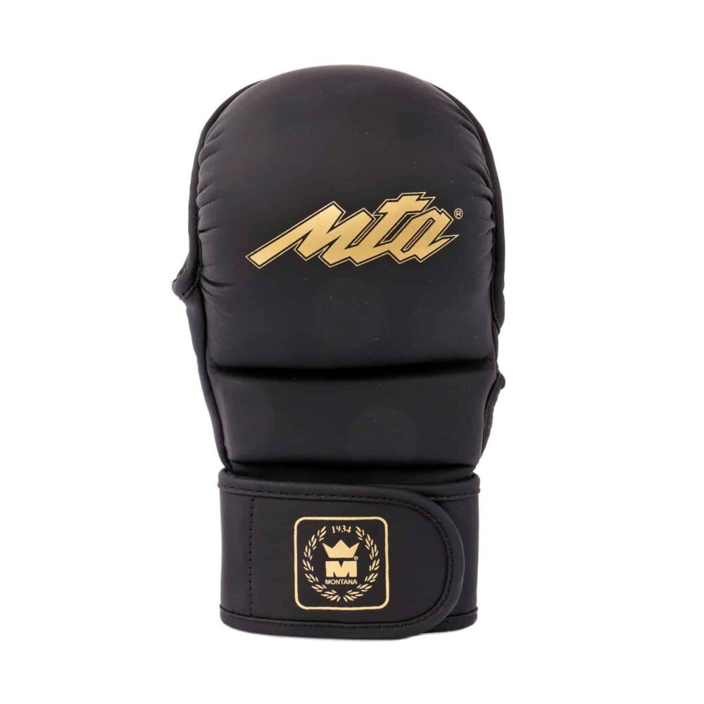 Gants MMA HELLCAT NewCode noirs en PolyComposite avec mousse EVA haute absorption, paume ouverte antiglisse, conçus pour l'entraînement sécurisé et intensif.