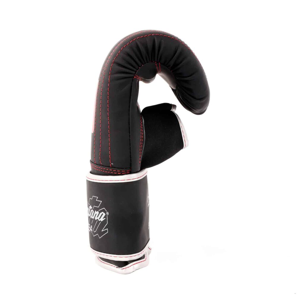 Gants de sac MS 2000 Identity noirs, en PolyComposite avec mousse haute densité et doublure satin soft, conçus pour les entraînements sur sac.