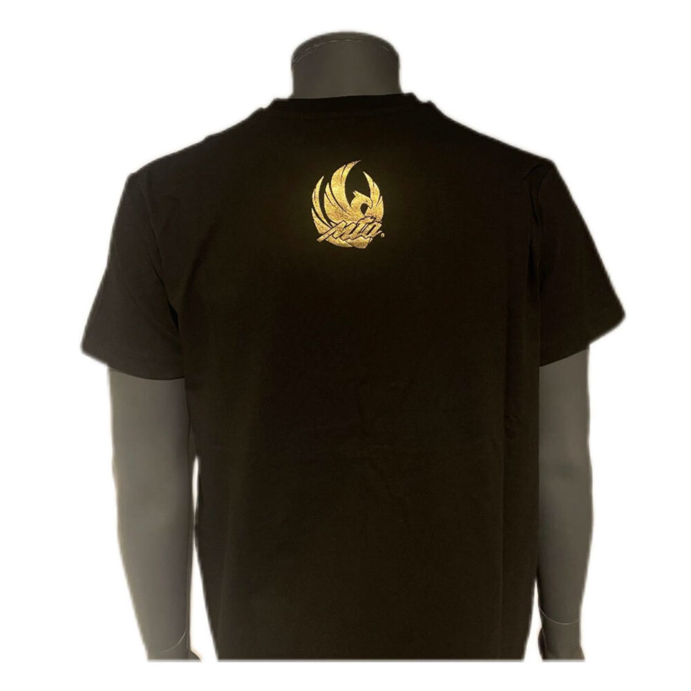 T-shirt noir MONTANA NewCode 100 % coton, classique et confortable, idéal pour l’échauffement ou la tenue sportive décontractée.